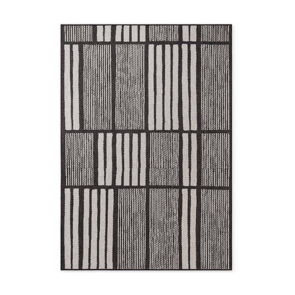 Schwarz/cremefarbener Teppich für drinnen und draußen, 120 × 170 cm Haringey Allington - Ted Baker