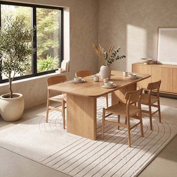 Cremefarbener Teppich 200x290 cm Solace – ESTE-image-2