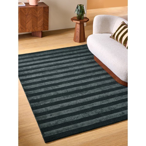 Dunkelblauer handgewebter Teppich 160x230 cm Connor – MADE-image-4