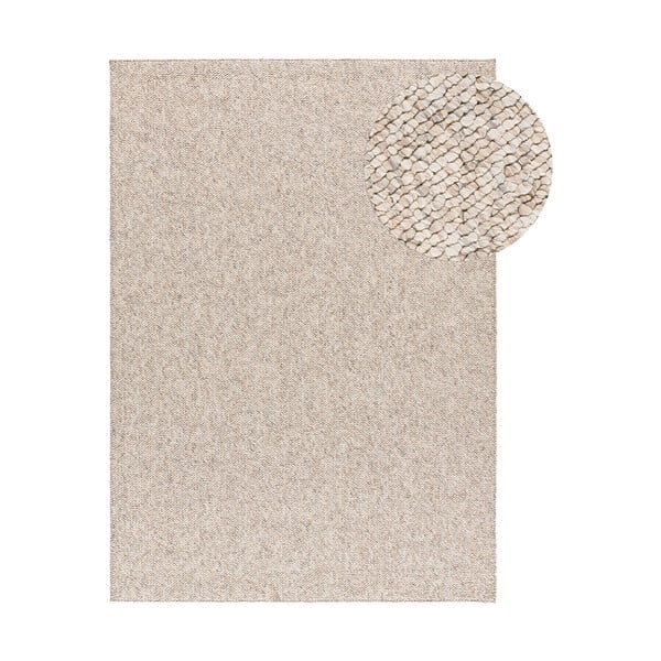 Cremefarbener Teppich 120 x 170 cm Petra Liso - Universal