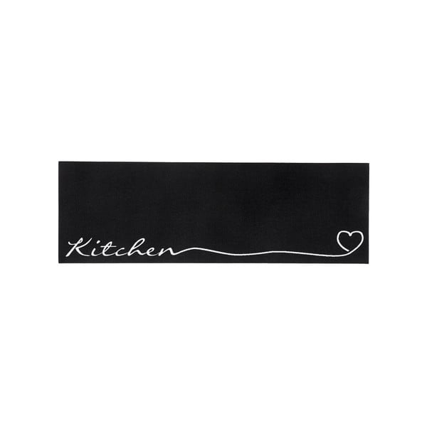 Schwarzer, waschbarer Läufer, 50 x 150 cm Cook & Clean - Hanse Home
