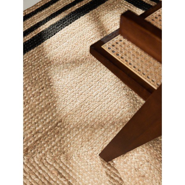 Schwarz/naturfarben, beidseitig nutzbar, handgewebter Jute-Teppich, 80 × 150 cm Looma - Hanse Home-image-3
