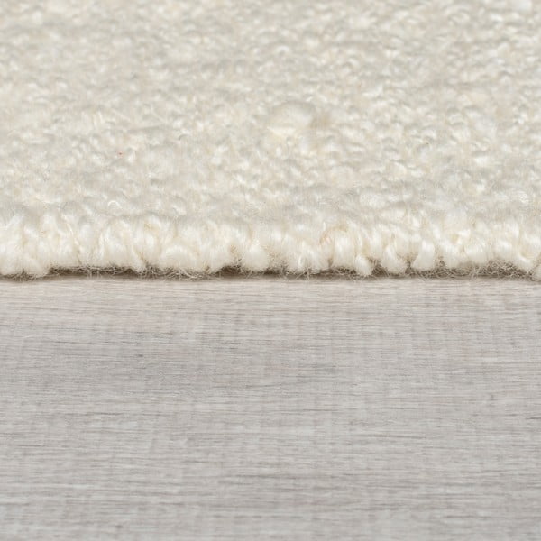 Cremefarbener/naturfarbener, handgewebter Teppich mit Wollanteil, 160 × 230 cm Eric Checkboard - Flair Rugs-image-4
