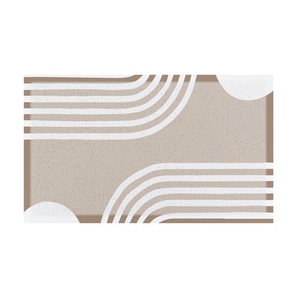 Fußmatte 40 × 70 cm Abstract Lines Beige - Artsy Doormats