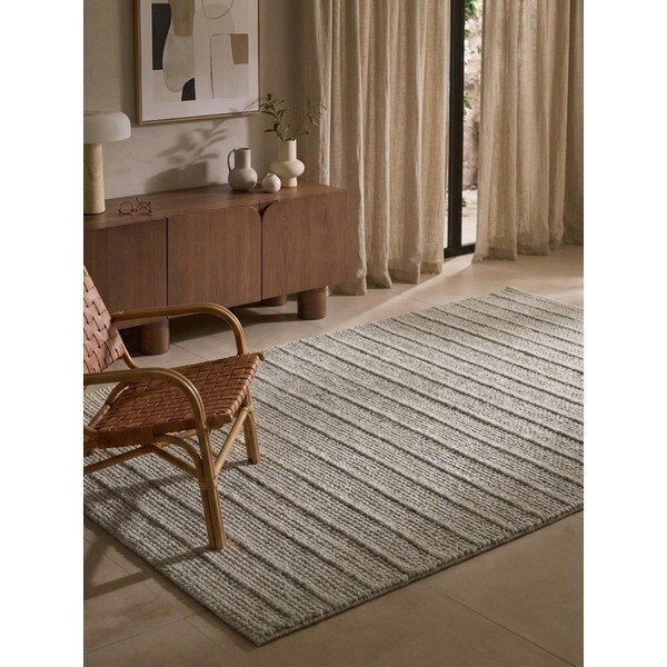 Grauer, handgewebter Wollteppich, 120 × 170 cm Camden Parker - Ted Baker-image-1