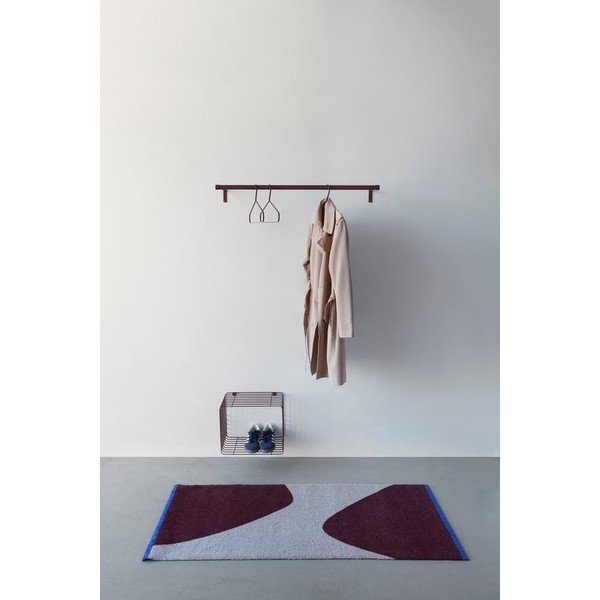 Weinroter/grauer Teppich 70 × 150 cm Rocks - Mette Ditmer Denmark-image-1
