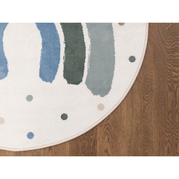 Grüner/elfenbeinfarbener Kinderteppich, Ø 133 cm Joyful Mint - FD-image-3