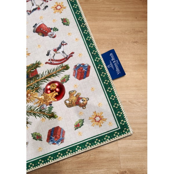 Grüner Teppich mit Weihnachtsmotiv, 50 × 80 cm Toy's Delight Green Christmas - Villeroy&Boch-image-2
