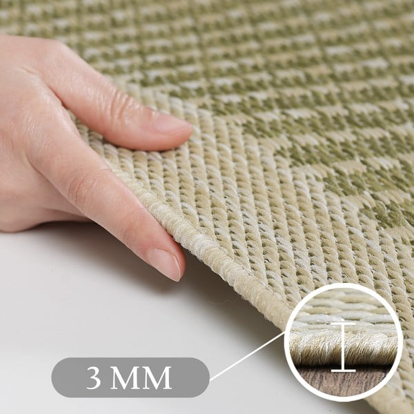 Khaki-farbiger runder Teppich für drinnen und draußen, Ø 160 cm Giza 1410 - Ayyildiz Carpets-image-3