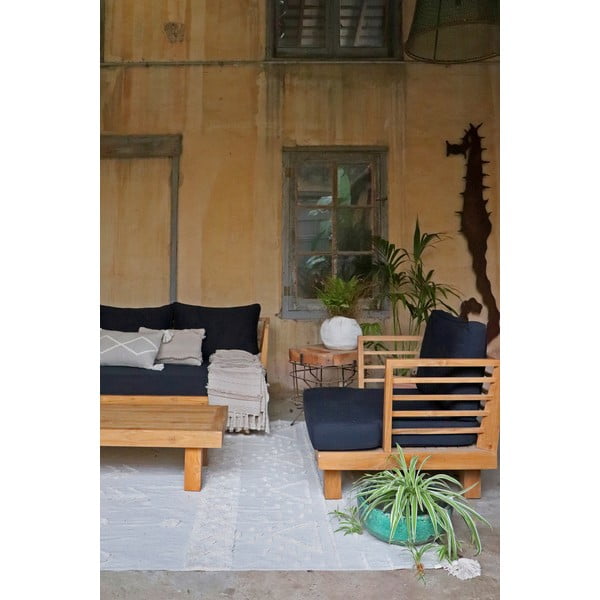 Weißer, waschbarer, handgewebter Baumwollteppich, 200 × 300 cm Tribu Natural - Lorena Canals-image-3