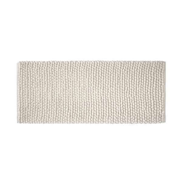 Weißer Badezimmerteppich, 50 × 120 cm Aspen Bobble - Bianca