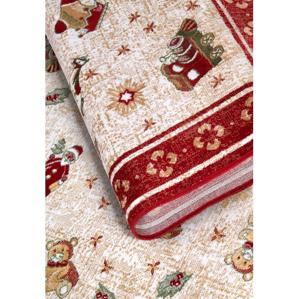 Roter Teppich mit Weihnachtsmotiv, mit Baumwollanteil, 160 x 230 cm Toy's Delight Red Christmas - Villeroy&Boch-image-4