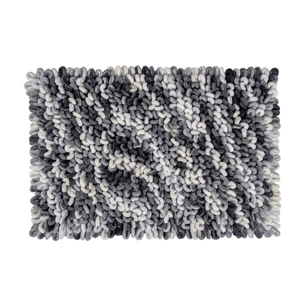 Grau-blaue Textil-Badezimmermatte, 60 x 90 cm Lerici - Wenko