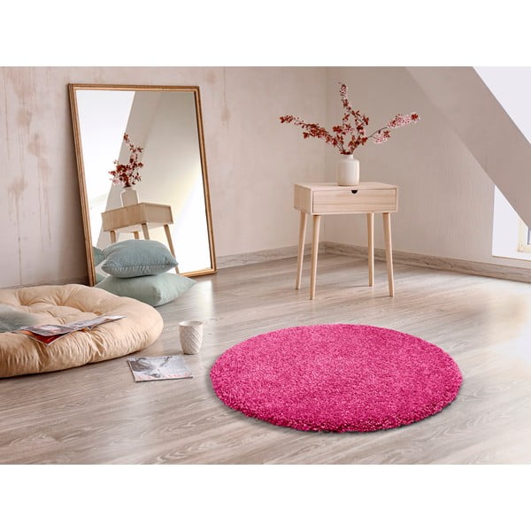Dunkelrosa Teppich ø 100 cm Aqua Liso – Universal-image-1