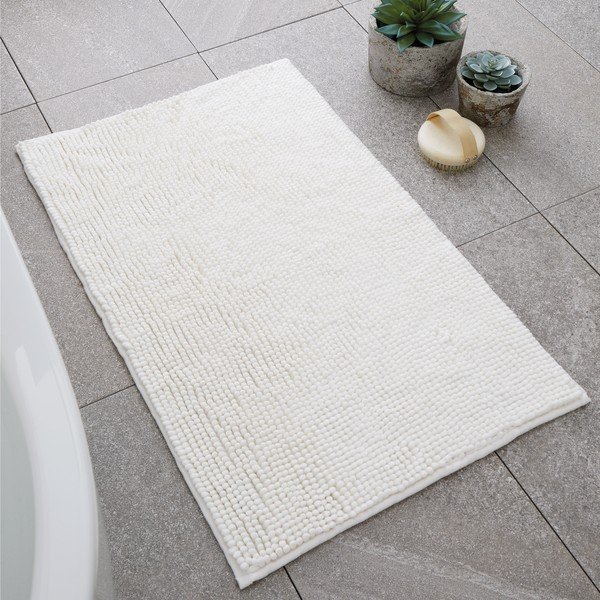 Beigefarbene Badezimmermatte, 50 × 80 cm Bobble - Catherine Lansfield-image-1