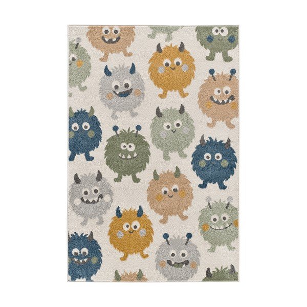 Cremefarbener Kinderteppich 120 x 170 cm Beats - Universal