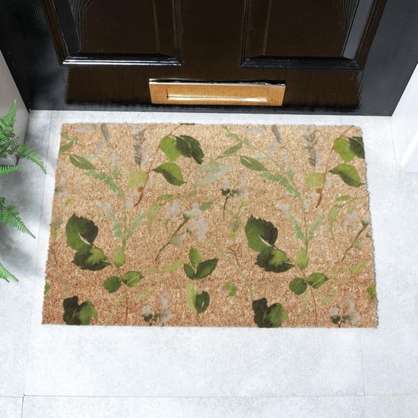 Fußmatte aus Kokosfasern, 40 x 60 cm Watercolour Leaves - Artsy Doormats-image-2