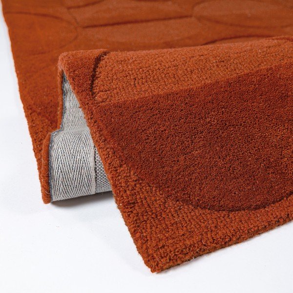 Handgewebter Wollteppich in Terrakotta, 160 x 230 cm Gigi - Flair Rugs-image-4