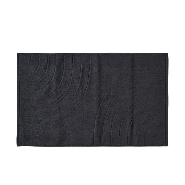 Schwarzer Badezimmerteppich, 50 x 80 cm Time - Zone