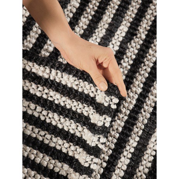 Schwarzer, handgewebter Jute-Teppich, 160 x 230 cm Harvest Ebony - Elle Decoration-image-4