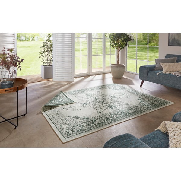 Grüner/beige Teppich für Innen- und Außenbereiche 200x290 cm Borbon – Hanse Home-image-1