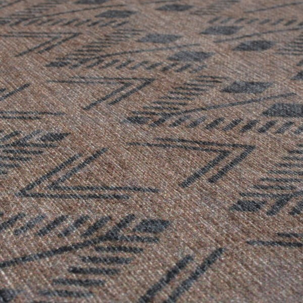 Brauner, waschbarer Teppich, 170 x 240 cm MATCH NIKO JUTE LOOK - Flair Rugs-image-3