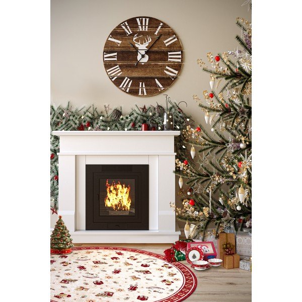 Roter, runder Teppich mit Weihnachtsmotiv und Baumwollanteil, Ø 160 cm Toy's Delight Red Christmas - Villeroy&Boch-image-2