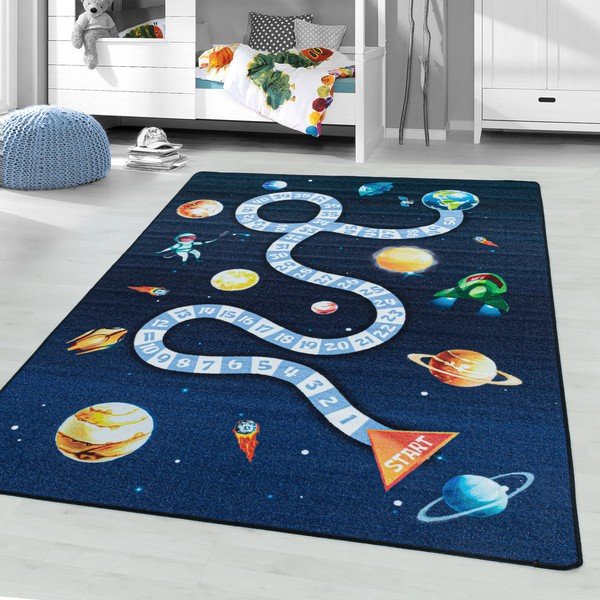 Dunkelblauer Kinderteppich, 140 × 200 cm Play Space - Ayyildiz Carpets-image-1