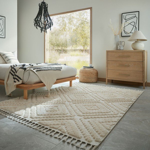 Cremefarbener Teppich 160 × 230 cm Diomara - Flair Rugs-image-1