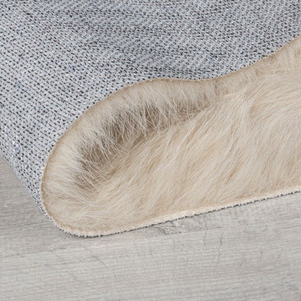 Cremefarbenes Kunstfell, 80 × 150 cm Waffle Faux Fur - Flair Rugs-image-3