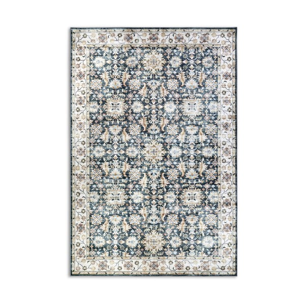 Blauer Teppich 120 × 160 cm Saveh Blue Cream - Elle Decoration