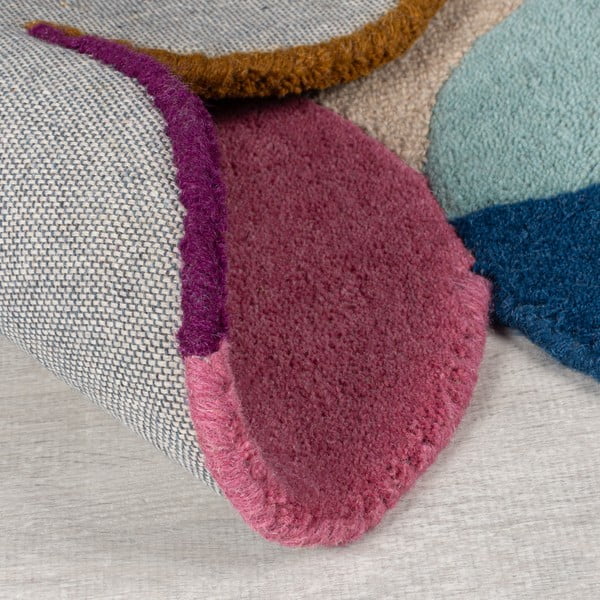 Beiger, handgewebter Wollteppich, 120 x 170 cm Mia Textured Scallop - Flair Rugs-image-4