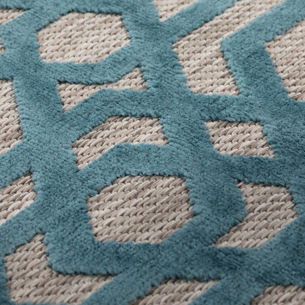 Blauer Teppich für den Außenbereich, 200 × 290 cm Oro - Flair Rugs-image-3