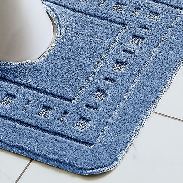 Blaue Badezimmerteppiche im 2er-Set Armoni - Catherine Lansfield-image-3