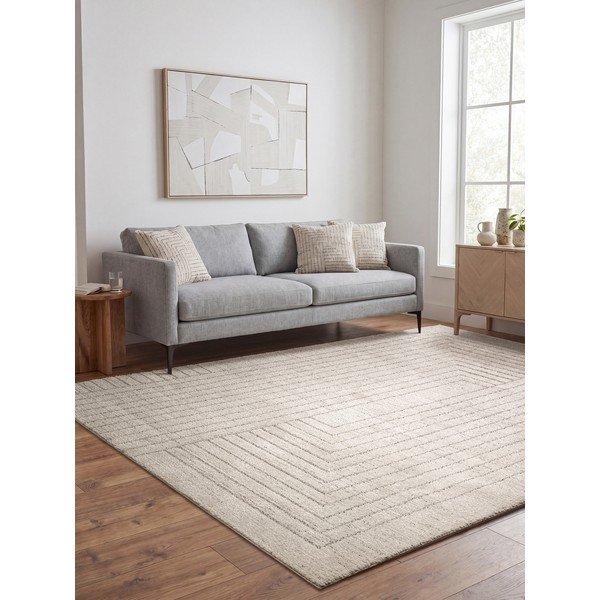 Cremefarbener Teppich 120 × 160 cm Oslo - Asiatic Carpets-image-1