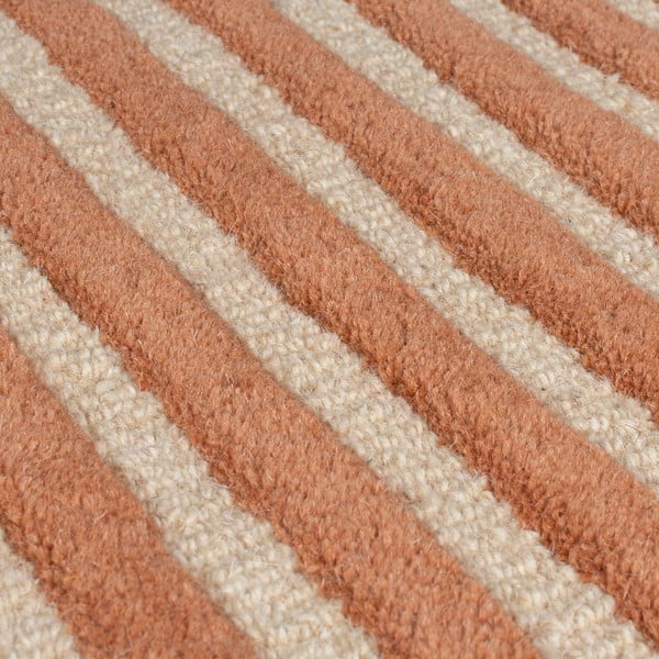 Handgewebter Wollteppich in Terrakotta, 200 x 290 cm Lozenge Terracotta - Flair Rugs-image-4