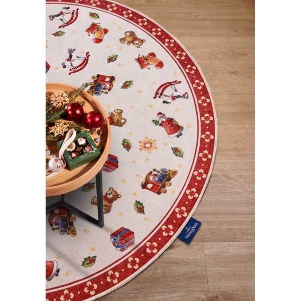 Roter, runder Teppich mit Weihnachtsmotiv, Ø 150 cm Toy's Delight Red Christmas - Villeroy&Boch-image-3