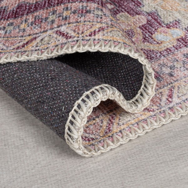 Hellroter, waschbarer Teppich mit einem Anteil an recycelten Fasern, 120 × 170 cm Windsor - Flair Rugs-image-2