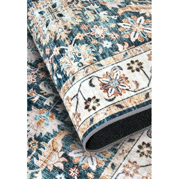Blauer Teppich 120 × 160 cm Saveh Blue Cream - Elle Decoration-image-3