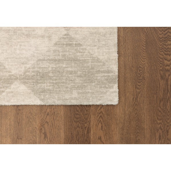 Beiger Wollteppich 200 × 300 cm Agnus Checkered - Agnella-image-4