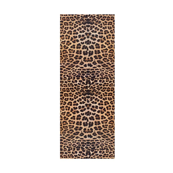 Brauner Teppich 52x200 cm Ricci Leopard – Universal