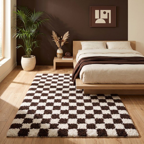 Brauner/cremefarbener Teppich 80x150 cm Grida – ESTE-image-3