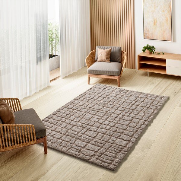 Beiger Teppich 190 × 285 cm Juno - Universal-image-1