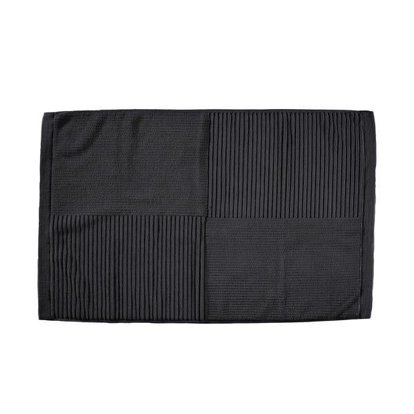 Schwarzer Badezimmerteppich, 50 × 80 cm Classic - Zone