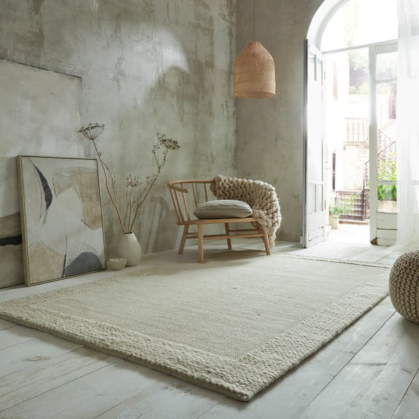 Beiger Wollteppich 200 × 290 cm Rue - Flair Rugs-image-1