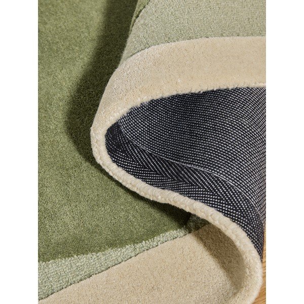 Grüner/beige handgewebter Teppich 120x170 cm Kinney – MADE-image-3