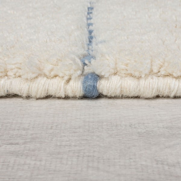 Cremefarbener, handgewebter Wollteppich, 200 x 290 cm Dottie Geometric - Flair Rugs-image-4