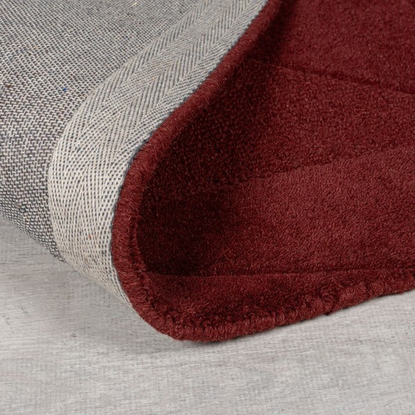 Weinroter, handgewebter runder Wollteppich, Ø 160 cm Shard Red - Flair Rugs-image-2
