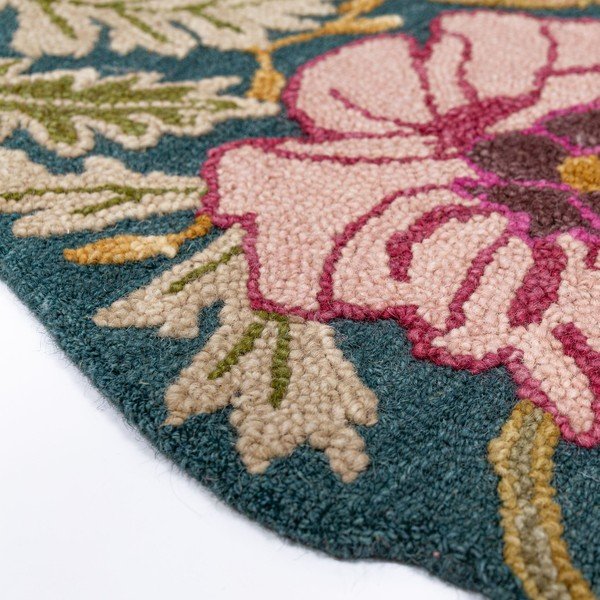 Handgewebter Wollteppich, 160 × 230 cm Daphne Shaped Floral - Flair Rugs-image-3