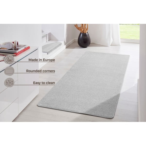 Hellgrauer Läufer 80 x 300 cm Fancy - Hanse Home-image-4